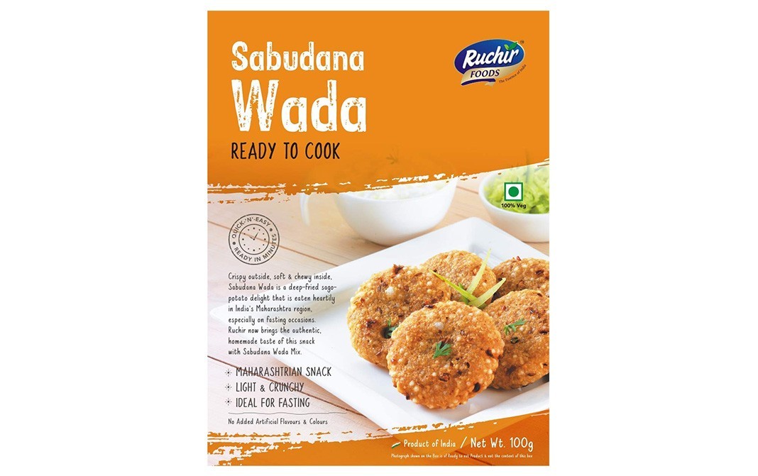 Ruchir Foods Sabudana Wada    Box  100 grams